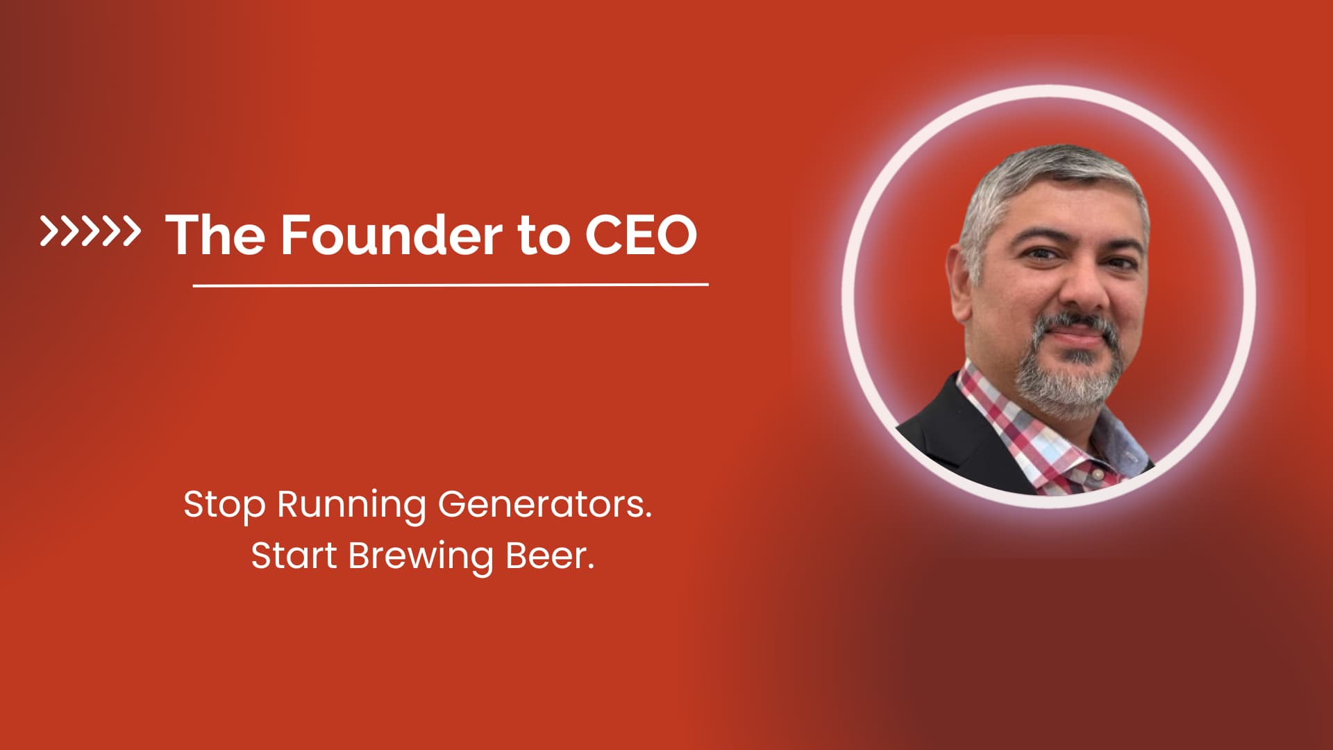 Stop Running Generators. Start Brewing Beer.